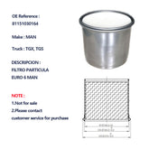 MAN TGX 81151030164 Particulate Filter Exhaust System for MAN TGX Truck Spare Parts - SHANGHAI KESAIRAY AUTO PARTS CO LTD